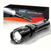 ANYICE 1 pieza Luz Fuerte Exterior Multifuncional, Linterna LED Telescópica con Zoom de Largo Alcance, Linterna de Plástico Recargable por USB