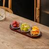 Plato de Frutas Sala de Estar Hogar Refresco Mesa de Centro Snacks Fructosa Seca Plato de Snacks de Nueces Caja de Almacenamiento de Snacks Lujo Ligero Alta Gama
