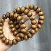 Pulseira de contas de ábaco de madeira de pereira amarela DIY texto brincar contas de Buda acessórios de joias pulseira de corrente de celular pingente bolsa colar