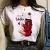 Camiseta nueva de moda para mujer, camiseta de manga corta, top informal de verano para mujer, cuello redondo, estilo Harajuku de los años 90 para chicas.
