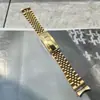 Adecuado para Correa de Reloj Rolex Datejust Gmt-Master Ii de Acero Inoxidable de Cinco Eslabones con Pestañas Curvas de 20 mm