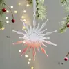 Pendente Decorativo Transparente Rosa de Natal para Novo Produto Transfronteiriço Pingente de Árvore de Natal Pingente Decoração de Coração Rosa Menina