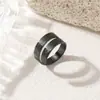 Nuevo Anillo de Acero de Titanio 18K Ajustable Abierto Árabe de Acero Inoxidable para Hombres y Mujeres, Joyería de Alta Gama