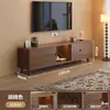 Móvel de TV para sala de estar, uso doméstico, de chão, conjunto de mesa de centro moderno simples, tamanho pequeno, madeira maciça, modelo novo 2025