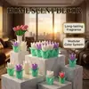 Vela Perfumada de Tulipán Transfronteriza, Regalo Festivo que Mejora la Atmósfera, Regalo para el Día del Maestro, Vela Decorativa de Fragancia Hecha a Mano