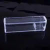Caja de Almacenamiento de Sellos Acrílico Blanco Transparente al por Mayor Nombre Personal Sello Corporativo Estuche Protector de Empuje y Deslizamiento