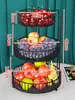 Bandeja de Frutas Luxo Acessível Mesa de Centro da Sala de Estar Caixa de Doces Cesta de Frutas Doméstica Multicamadas Aparência Elegante 2025 Porta-Petiscos Bandeja de Frutas
