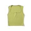 Desejo Puro Verão Fina Pequena Regata Colete Feminino Curta Ajustada Camiseta Básica Meninas Quentes Cintura Alta Top Cropped Moderno