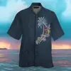 Comercio Exterior Transfronterizo Estación Independiente de Amazon Hombre Estampado Digital Casual Holgado Impresión 3D Manga Corta Camisa Lel Hombre