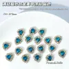 Love Alloy Nail Art Jewelry Peach Heart Square Oval Inlaid Super Flash Diamond Phantom Ice Water Drop Nail Jewelry