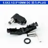 Conector Sin Soldadura Macho y Hembra Adaptador de Corriente DC 5.5*2.1/2.5*10mm Enchufe en Ángulo Socket Terminal