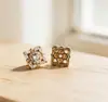 Novas Miçangas Espaçadoras de Zircônia Luxo Leve Sensação de Alto Padrão Acessórios de Miçangas Espaçadoras para Joias Geométricas Totalmente Pavimentadas com Zircônia Estilo Chinês Miçangas Espaçadoras Moeda
