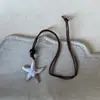 Collar Trenzado de Cuerda Colorida con Corazón de Manzana Lindo Hecho a Mano para Mujer, Cadena de Cuello Versátil, Cadena para Suéter, Accesorios para el Cabello, Diadema