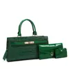 Bolso Cruzado de un Solo Hombro para Mujer 2026 Nuevo Urbano Simple Patrón de Cocodrilo Moda Set de Tres Piezas Bolso de Mano PU Venta al por Mayor