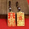 Llavero Colgante de Buda Retro Latón Imitación Hecho a Mano Cobre Puro Sólido Amuleto Protector de Seguridad Colgante Venta al por Mayor
