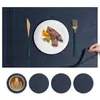 Jogos Americanos de Couro Estilo Ins Nórdico, Tapetes de Mesa Resistentes ao Calor, Tapetes de Isolamento para Mesa de Jantar, Tapetes para Tigelas, Jogos Americanos de Alta Qualidade para Pratos de Jantar, Tapetes para Xícaras de Chá