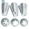 304 Rosa Sakura 1M2D2F6 Bico Decorador de Biscoito Cremoso Serrilhado Conjunto de 3 Peças Ferramentas para Assar Bolo