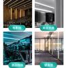 Luz de Canal de Alumínio LED em Forma de U Montada em Superfície Embutida Recesso Luz Linear Decorativa de Teto com Ranhura para Cartão Fonte de Luz Lateral