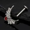 Accesorios para Joyería DIY al por Mayor Pendientes de Murciélago con Incrustaciones de Cobre y Circonita Perforaciones Labiales Perforaciones para Cejas Joyería para Piercings Cabezales de Repuesto