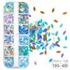 Cross-Border Horse eye Phoenix olho arroz manicure lantejoulas glitter ouro em pó jóias grandes lantejoulas patch maquiagem Unha polonês cola