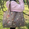 Nueva Bolsa de Viaje Plegable Ecológica de Dibujos Animados Portátil Supermercado Gran Capacidad Bolso de Hombro para Compras Bolso Tote para Mujer