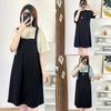 2025 Talla Grande Verano para Mujer Nuevo 100.00kg Hermana Gordita Delgada Vestido de Manga Corta Falso de Dos Piezas 7156