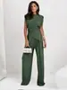 2025 Europa y Estados Unidos transfronterizo verano nuevo estación independiente AliExpress moda color sólido irregular traje femenino nicho lujo