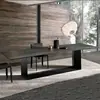 Mesa de Jantar Delifeng em Placa de Rocha Retangular Mesa de Jantar Moderna Mesa de Jantar Minimalista Italiana LAMINA Placa de Rocha Mesa de Jantar Grande