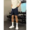 Pantalones Cortos Deportivos de Fitness Estilo Americano Verano Blanco y Negro Secado Rápido Pantalones Cortos de Baloncesto para Hombre Pantalones Cortos Deportivos para Correr para Hombre