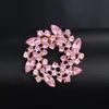 Broche de Acrílico da Moda para Mulheres, Alfinete Eletrodepositado em Liga, Broche Acessório de Roupa