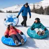 Material de PVC, múltiples estilos, viene con un asa de seguridad, juego seguro de esquí inflable, fácil de almacenar