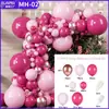 Diseño de evento de fiesta temática de traje de globo transfronterizo, decoración de cumpleaños de boda, decoración de ceremonia de boda, cadena de globos