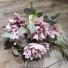 Flores de Casamento Peônia Francesa 12 Pontas Dália Flor de Peônia Flores para Corredor Decoração de Casamento Flores Artificiais Flores Artificiais Atacado