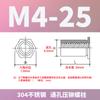 Tuerca remachable hexagonal de acero inoxidable en stock M3M4M5 con orificio pasante SOS-3.5M3/M4/304