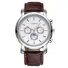 Comércio Exterior Venda Quente Popular Douyin Mesmo Estilo Moderno Relógio Masculino de Três Olhos Pulseira de Relógio Masculina Estilo Relógio de Quartzo Processamento e Personalização