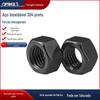 O aço inoxidável 304 preto encanta a porca DIN934 chapeada preta M2M2.5M3M4M5M6M8 do dacromet do zinco