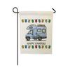 Bandera de jardín de lino serie búho retro transfronteriza, impresión a doble cara, pintura colgante para jardín QZ01
