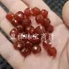 Contas Facetadas de Ágata Vermelha, Contas Soltas de Jade, Contas Vintage Multifacetadas de Jaspe Vermelho, Contas Cilíndricas Lulutong, Contas para Acessórios de Joias para Pulseira