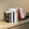 Libro falso de simulación de libro, decoraciones nórdicas simples, modelo inglés moderno, habitación, caja de libro de utilería suave