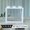 Celebridad en línea Tailandia cubo de bloques de construcción pecera escritorio de oficina pecera de paisaje creativo puesto de pecera Mini pecera pequeña de medusas