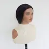 Peluca nueva de encaje completo 13*4 estilo europeo y americano, corte bob para mujer, morado oscuro, estilo corto de verano, en stock en la fábrica