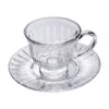 Taza de Vidrio Transparente Resistente al Calor con Asa, Taza de Café, Taza para Café Helado Mocha Caramelo Latte, Taza para Beber Té de Cafetería