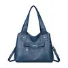 Venta al por mayor de bolsos de mujer transfronterizos, nuevo bolso tote, bolso de hombro bandolera de cuero suave, gran capacidad, moda retro, bolso de mujer