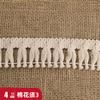 Lugar 3-6cm flor bigote hilo de algodón fila bigote borla espiguilla encaje textil hogar cortina ropa mantel encaje accesorios