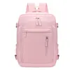 Nova bolsa de computador casual para viagens curtas e negócios, mochila simples de cor sólida para armazenamento externo, mochila estudantil para aulas