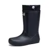 Botas de chuva da moda para pais e filhos, de cano médio, unissex para crianças e pré-adolescentes, impermeáveis e antiderrapantes, adequadas para atividades ao ar livre e caminhadas