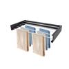 Estante Oculto Exclusivo Transfronterizo para Toallas Estante de Almacenamiento para Baño Estante de Hierro Tubo de Aleación de Aluminio Estante para Toallas de Alta Capacidad de Carga
