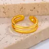 02658 Anillo Cruzado de Doble Capa Simple de Nicho Japonés y Coreano para Mujer Moda Tendencia Ins Celebridad de Internet Personalidad Anillo Ajustable para el Dedo Índice