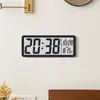 Relógio Simples de LCD Transfronteiriço, Relógio de Parede para Sala de Estar, Relógio com Display Multifuncional de Temperatura e Umidade, Venda Direta da Fábrica 801Tk