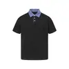 Camisa Polo Masculina de Verão Simples Estilo Americano, Camiseta Esportiva Casual de Manga Curta com Blocos de Cor e Xadrez, Gola Reversível, Marca Ins Trendy